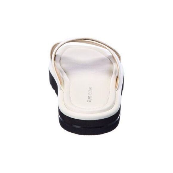 Stuart Weitzman Leather Elodie Slide Sandal 7 - Picture 4 of 10